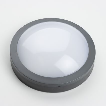 Brilagi - Plafón LED de exterior LED/20W/230V diá. 23 cm IP54 antracita