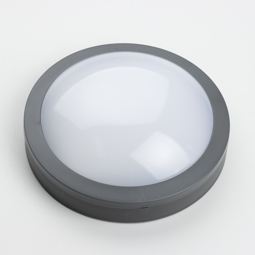 Brilagi - Plafón LED de exterior LED/20W/230V diá. 23 cm IP54 antracita