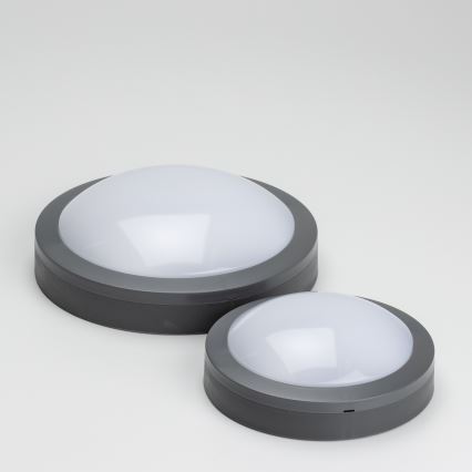 Brilagi - Plafón LED de exterior LED/20W/230V diá. 23 cm IP54 antracita