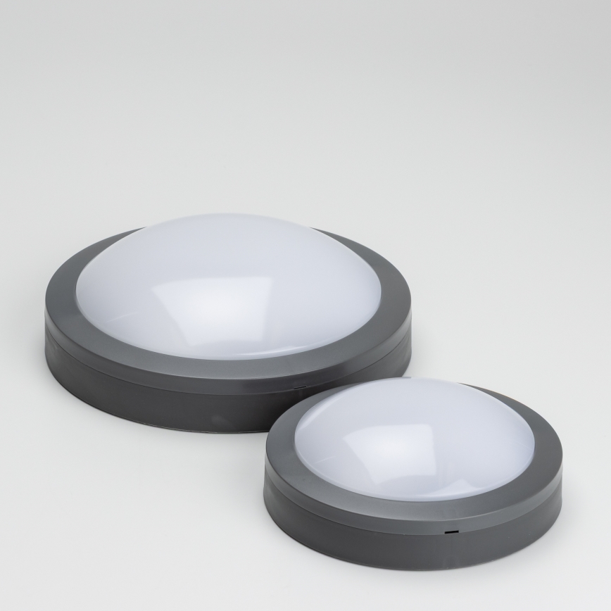 Brilagi - Plafón LED de exterior LED/20W/230V diá. 23 cm IP54 antracita
