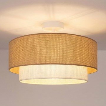 Brilagi - Plafón LED de superficie BOHO ECO 1xE27/10W/230V Ø 40 cm beige/crema