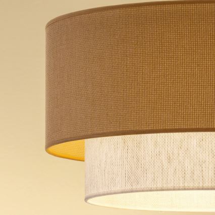 Brilagi - Plafón LED de superficie BOHO ECO 1xE27/10W/230V Ø 40 cm beige/crema