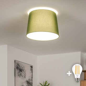 Brilagi - Plafón LED de superficie CERIA 1xE27/40W/230V Ø 30 cm verde