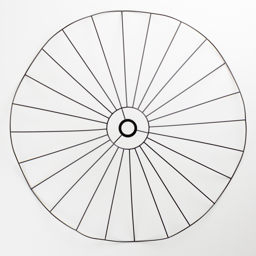 Brilagi - Plafón LED de superficie CERIA WIRE 1xE27/40W/230V Ø 80 cm negro/roble