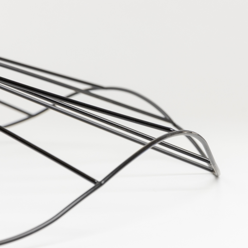 Brilagi - Plafón LED de superficie CERIA WIRE 1xE27/40W/230V Ø 80 cm negro/roble