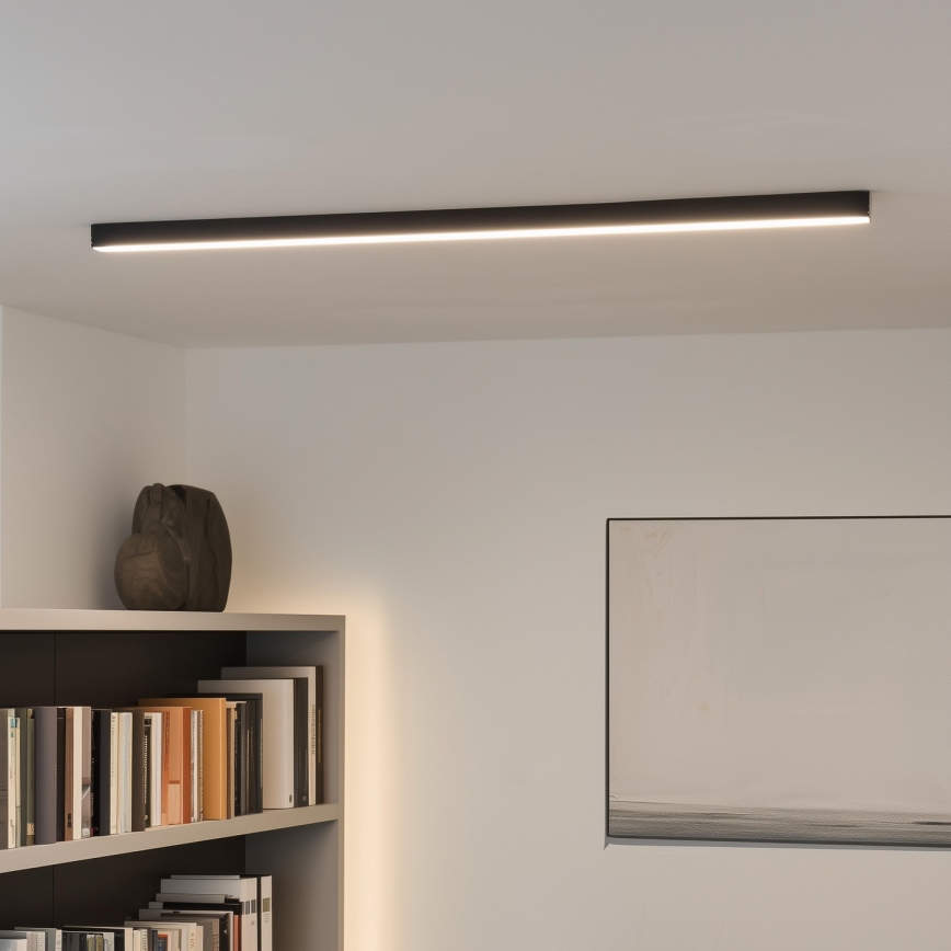 Brilagi - Plafón LED de techo de superficie FULLDAY LED/30/40/50W/230V 2700/4000/6000K 150 cm UGR19 negro