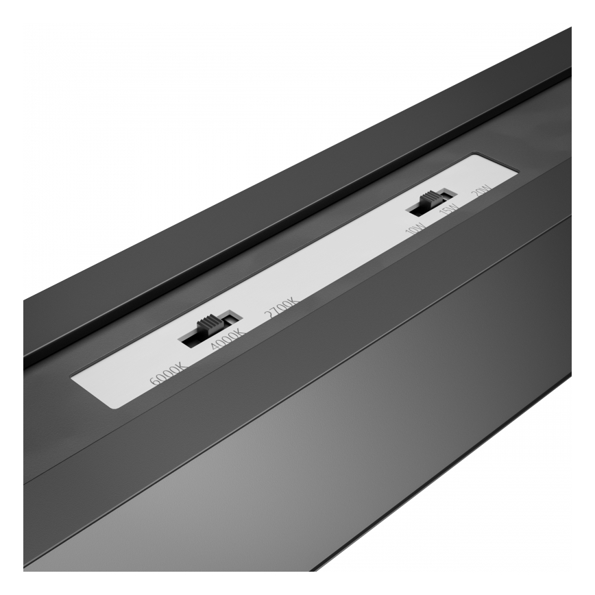 Brilagi - Plafón LED de techo de superficie FULLDAY LED/30/40/50W/230V 2700/4000/6000K 150 cm UGR19 negro