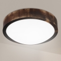 Brilagi - Plafón LED de techo CARVALHO SLIM SMOKEY LED/20W/230V, roble, diámetro 27,5 cm