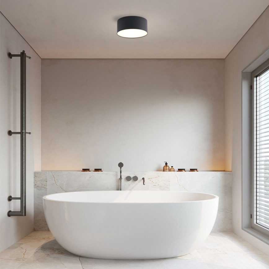 Brilagi - Plafón LED para baño FORIS LED/20W/230V, Ø 15 cm, negro, IP44