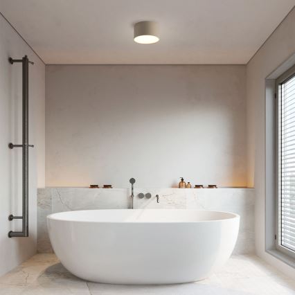 Brilagi - Lámpara de techo LED para baño FORIS LED/9W/230V Ø 9 cm beige IP44 CRI 90