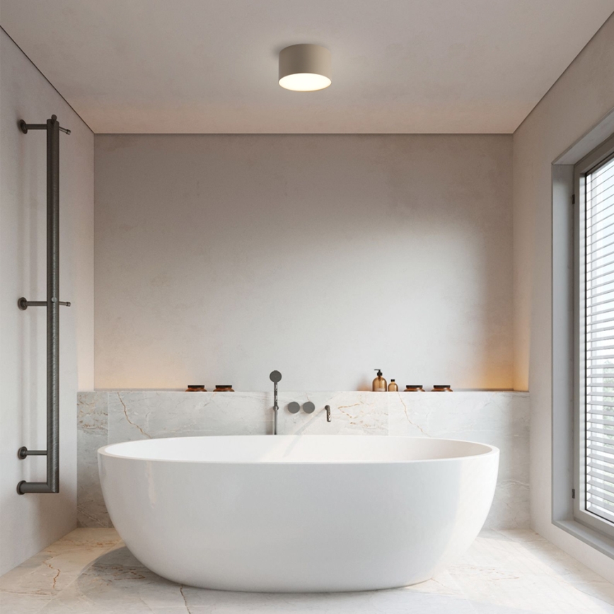 Brilagi - Lámpara de techo LED para baño FORIS LED/9W/230V Ø 9 cm beige IP44 CRI 90