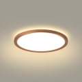 Brilagi - Plafón LED de techo para baño ULTRA SLIM LED/12W/230V Ø22,5 cm oro rosa IP54