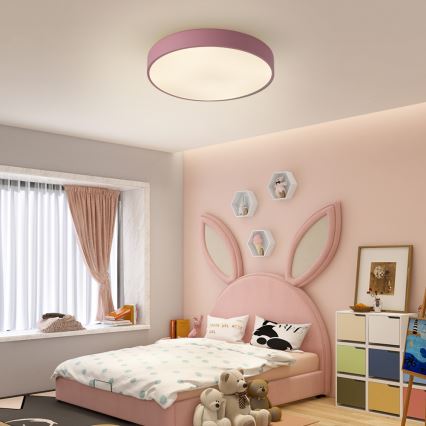 Brilagi - Lámpara de techo POOL LED 60W 230V 3000/4000/6000K Ø 50 cm rosa