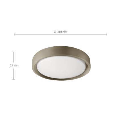 Brilagi - Plafón LED MATTEO LED/24W/230V Ø 31 cm taupe