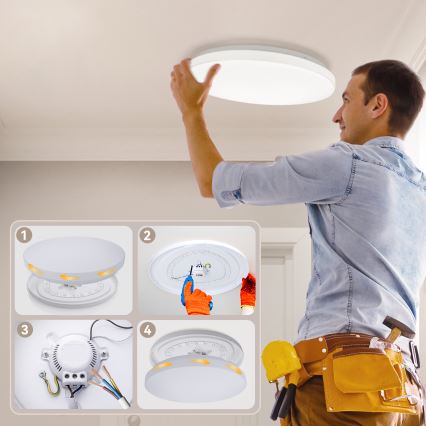 Brilagi - Plafón LED MILKY WAY LED/36W/230V 3000K Ø 48 cm