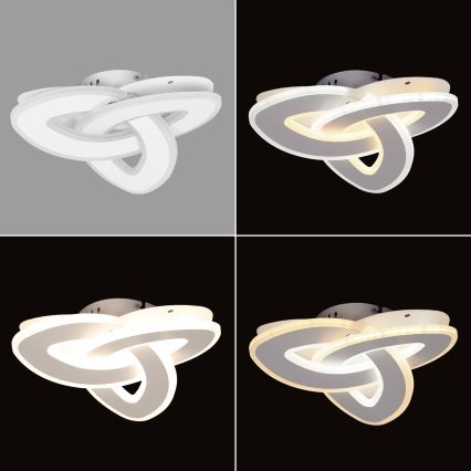 Brilagi - Plafón LED regulable MODERN MINI LED/49W/230V 3000/4000/6000K 30x30 cm + control remoto