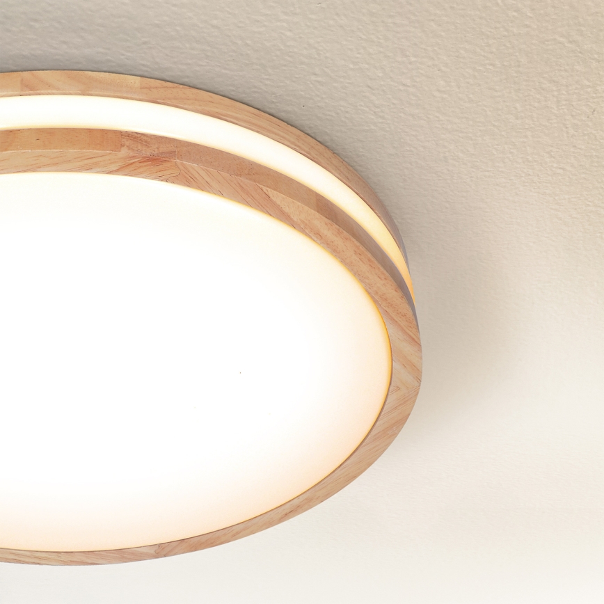 Brilagi - Plafón LED MOLINA LED/24W/230V roble diá. 29 cm