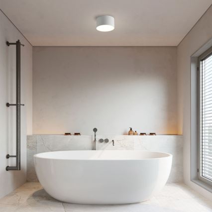 Brilagi - Plafón LED para baño FORIS LED/9W/230V Ø 9 cm blanco IP44