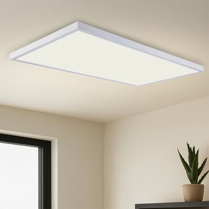 Brilagi - Plafón LED para baño FRAME LED/96W/230V 120x60 cm 3000/4000/6000K IP44 blanco