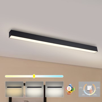 Brilagi - Plafón LED para baño SLEEKLINE LED/40W/230V 3000/4500/6000K negro IP44