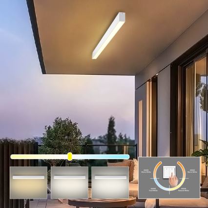 Brilagi - Plafón LED para baño SLEEKLINE LED/40W/230V 3000/4500/6000K blanco IP44