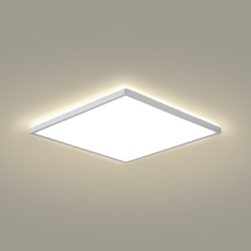 Brilagi - Plafón LED para baño ULTRA SLIM LED/24W/230V 42x42 cm plateado IP54