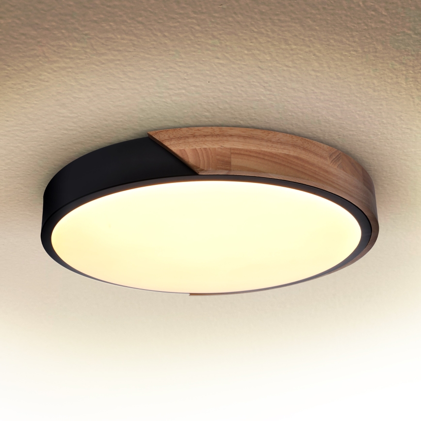 Brilagi - Plafón LED PILANA LED/24W/230V roble diá. 30 cm