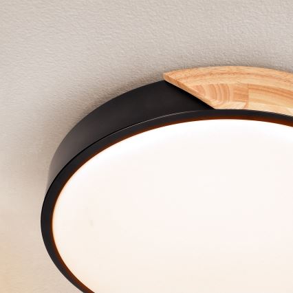Brilagi - Plafón LED PILANA LED/24W/230V roble diá. 30 cm