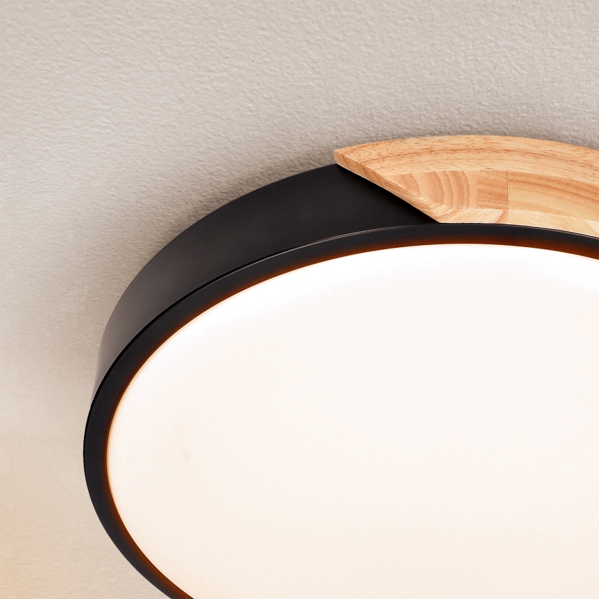 Brilagi - Plafón LED PILANA LED/24W/230V roble diá. 30 cm