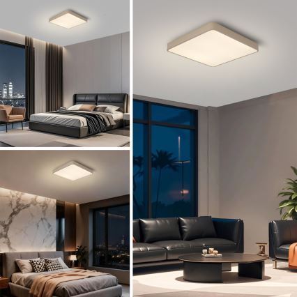 Brilagi - Plafón LED POOL 36W/230V 3000/4500/6000K 40x40 cm beige