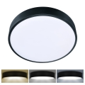 Brilagi - Plafón LED POOL LED/36W/230V 3000/4500/6000K diá. 30 cm negro