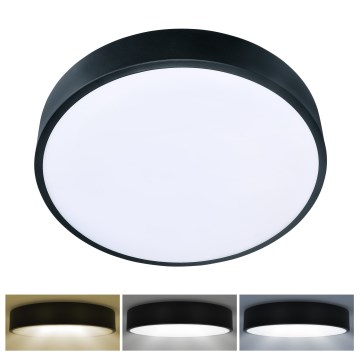 Brilagi - Plafón LED POOL LED/36W/230V 3000/4500/6000K diá. 30 cm negro