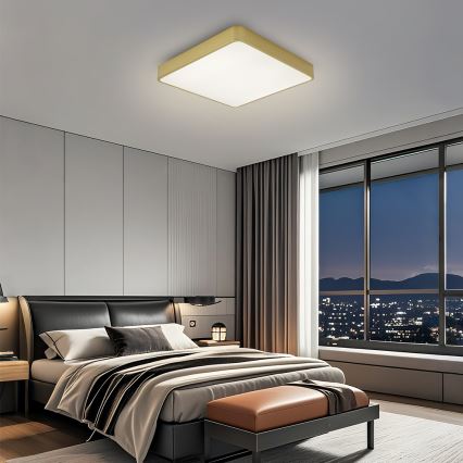 Brilagi - Plafón LED POOL LED/48W/230V 3000/4500/6000K 50x50 cm dorado