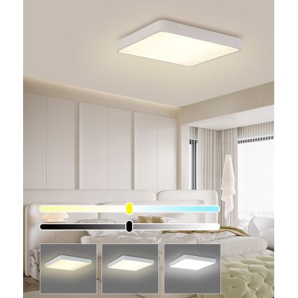 Brilagi - Luminaria de techo LED POOL SQUARE LED/36W/230V 3000/4500/6000K 40x40 cm blanco