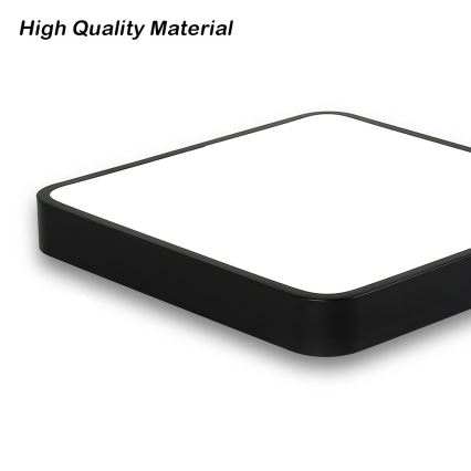 Brilagi - Luminaria LED de techo POOL SQUARE LED/36W/230V 3000/4500/6000K 40x40 cm negra
