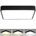 Brilagi - Plafón LED POOL SQUARE LED/48W/230V 3000/4500/6000K 50x50 cm negro
