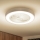 Brilagi - Plafón LED regulable con ventilador LED/30W/230V 3000-6500K blanco + control remoto