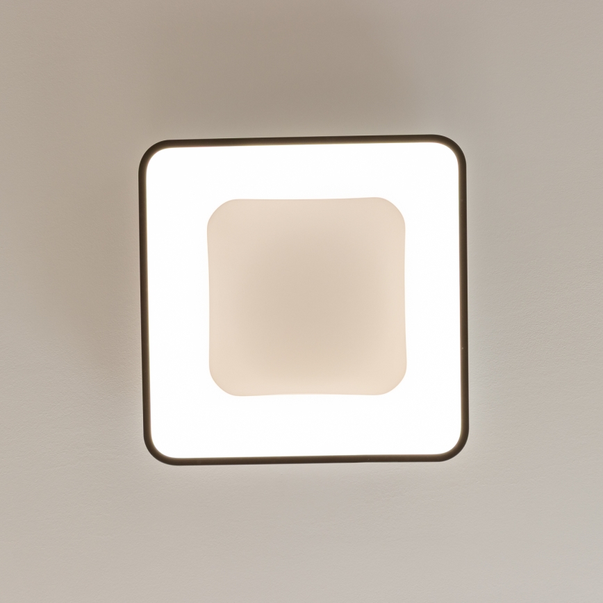 Brilagi - Lámpara de techo LED regulable FALCON II LED/80W/230V 3000-6500K 40x40 cm negra + mando a distancia