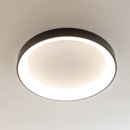 Brilagi - Plafón LED regulable FALCON II LED/99W/230V 3000-6500K Ø 60 cm negro + mando a distancia
