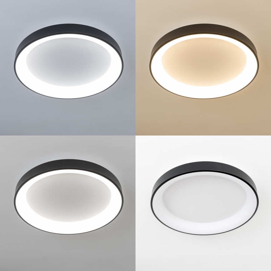 Brilagi - Plafón LED regulable FALCON II LED/99W/230V 3000-6500K Ø 60 cm negro + mando a distancia