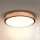 Brilagi - Plafón LED regulable GLORIA LED/48W/230V 3000-6500K roble diá. 40 cm + control remoto