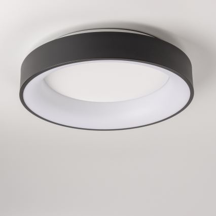 Brilagi - Plafón LED regulable FALCON LED/40W/230V 3000-6500K negro + mando a distancia