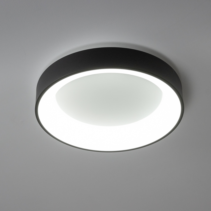 Brilagi - Plafón LED regulable FALCON LED/40W/230V 3000-6500K negro + mando a distancia