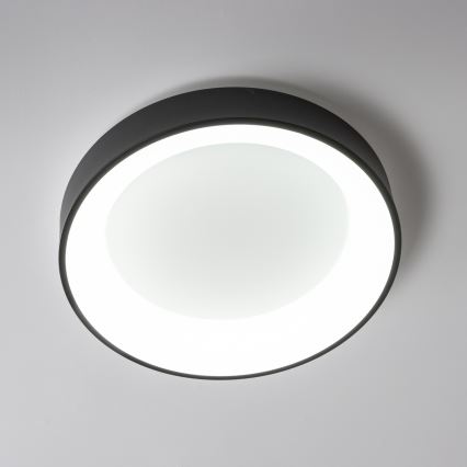 Brilagi - Plafón LED regulable FALCON LED/40W/230V 3000-6500K negro + mando a distancia