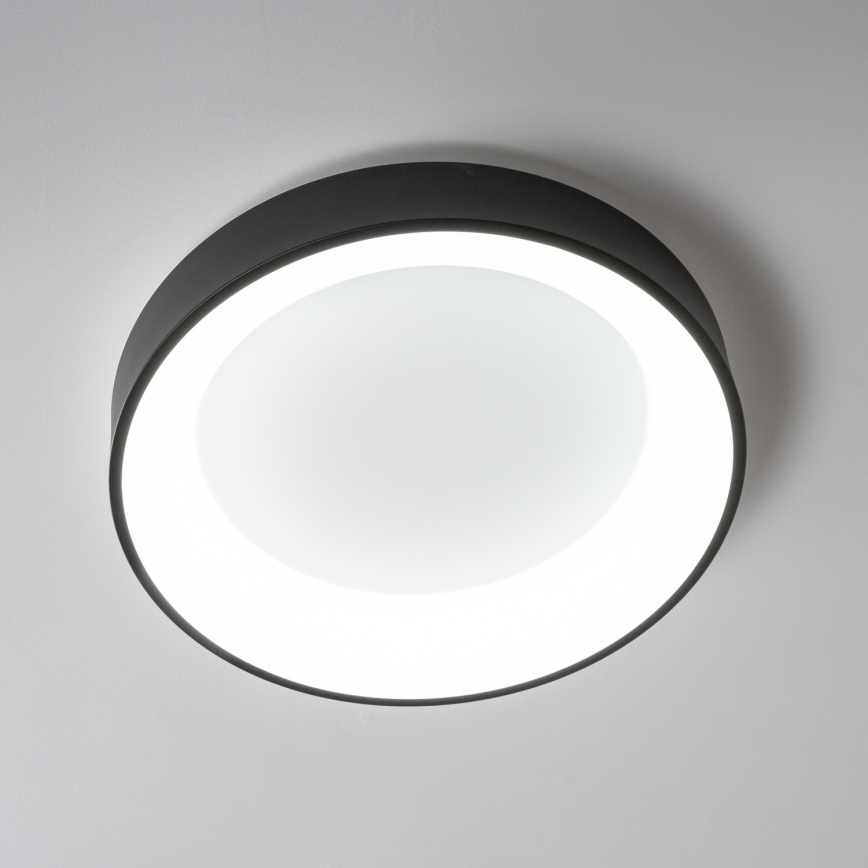 Brilagi - Plafón LED regulable FALCON LED/40W/230V 3000-6500K negro + mando a distancia