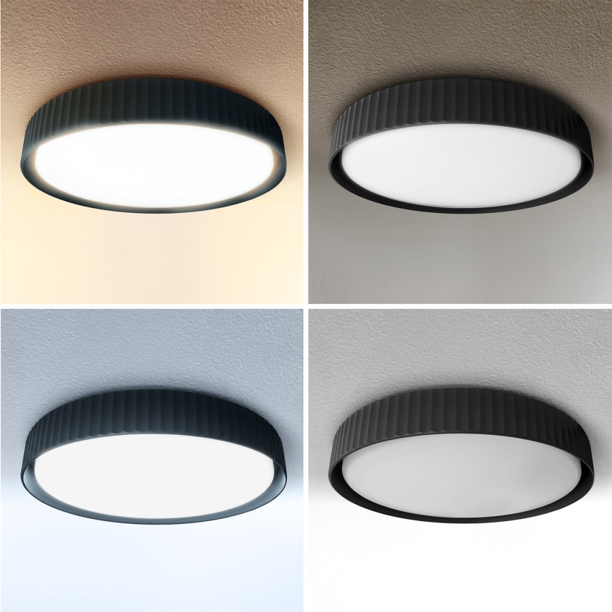 Brilagi - Lámpara de techo LED regulable LUCIA LED/48W/230V 3000-6500K diámetro 41 cm negra + mando a distancia