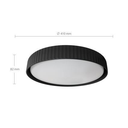 Brilagi - Lámpara de techo LED regulable LUCIA LED/48W/230V 3000-6500K diámetro 41 cm negra + mando a distancia