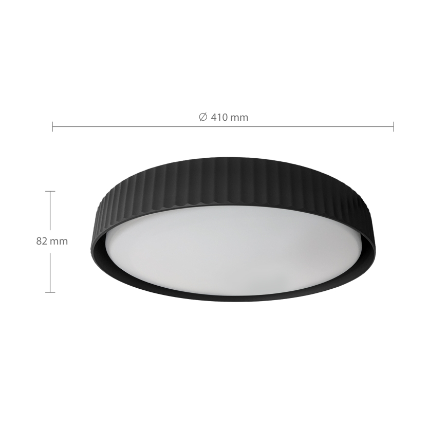 Brilagi - Lámpara de techo LED regulable LUCIA LED/48W/230V 3000-6500K diámetro 41 cm negra + mando a distancia