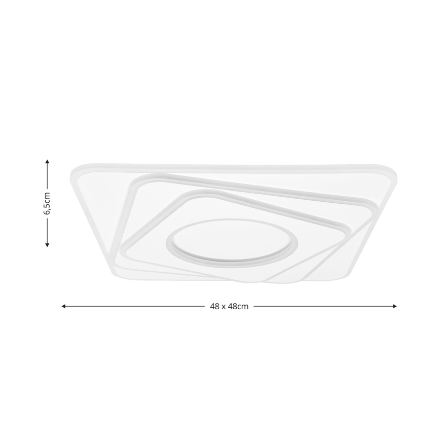 Brilagi - Plafón LED regulable MODERN LED/100W/230V 2700-6500K 48x48 cm + control remoto