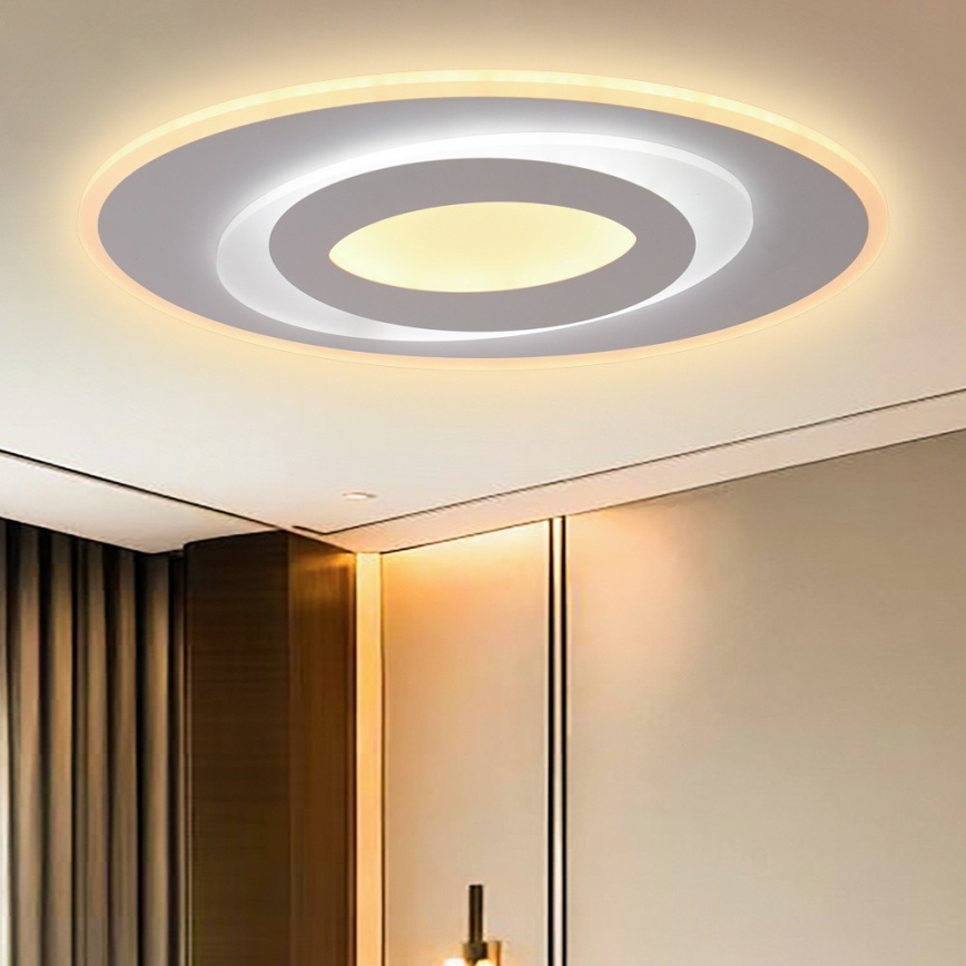 Brilagi - Plafón LED regulable MODERN LED/45W/230V 2700-6500K 20x40 cm + control remoto